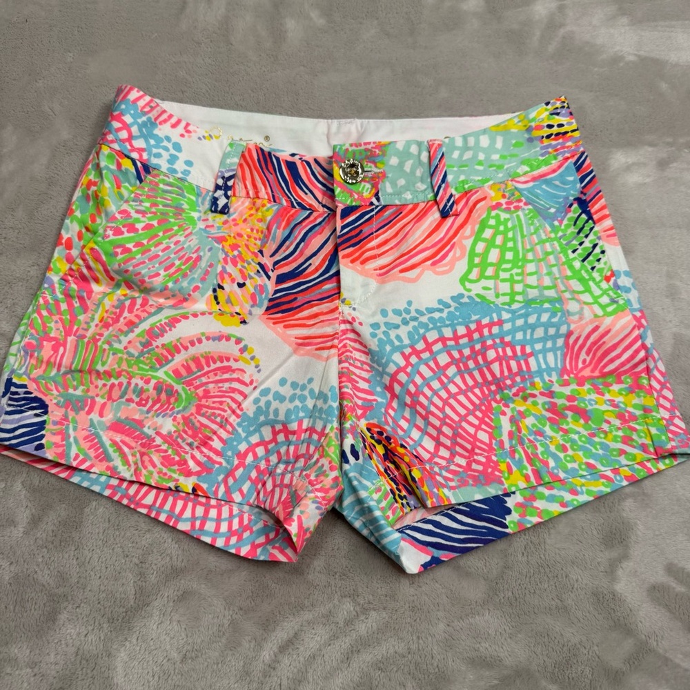 Lilly Pulitzer Callahan Shorts Roar of the Sea‎ Print 2 Cotton